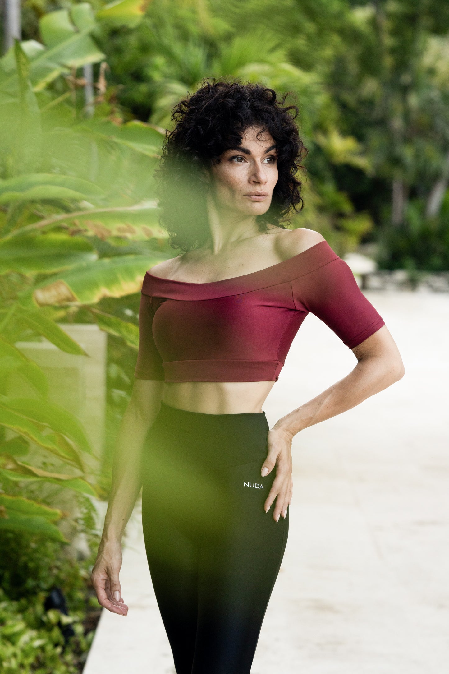 Sandy Cropped Top - Indian Red